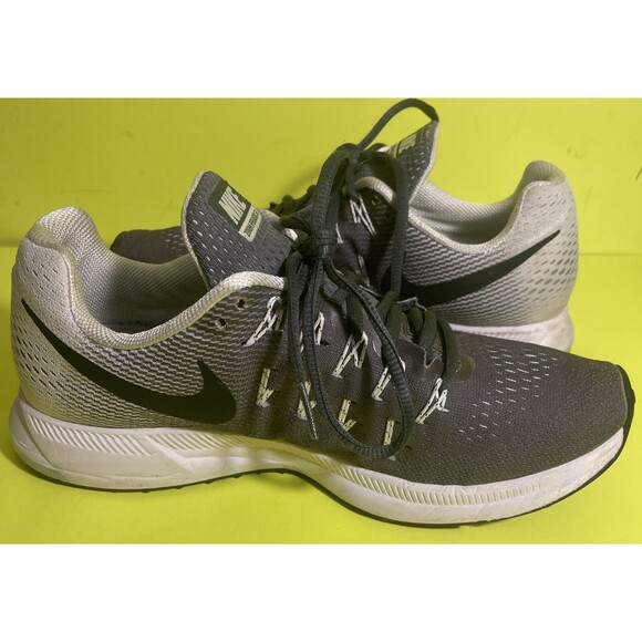 womens nike air zoom pegasus 33 women SZ 6 #831356-002 Gray/black - Picture 3 of 5